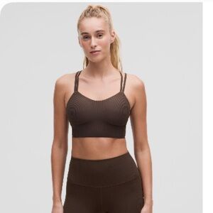 Like a cloud ribbed long line bra B/C cup